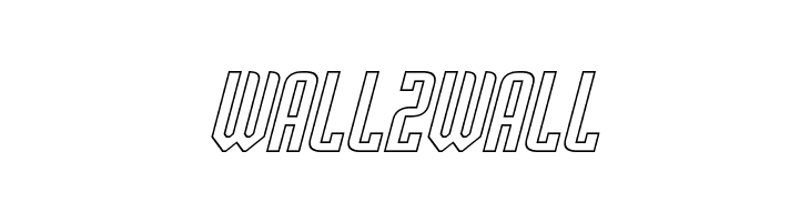 Palisoc Hollow Italic  Free Fonts Download