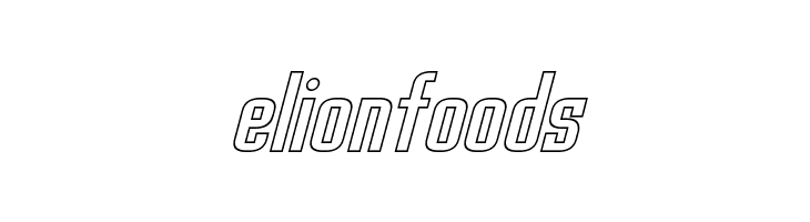 Palisoc Hollow Italic  Free Fonts Download