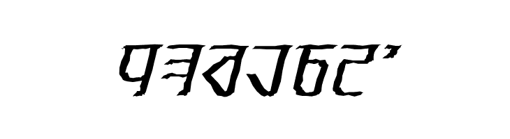 Exodite Distressed Italic  Free Fonts Download