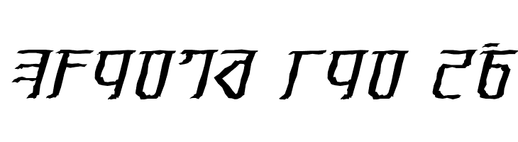 Exodite Distressed Italic  Free Fonts Download
