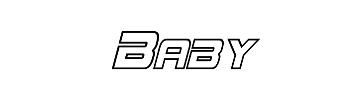 Mission GT-R Hollow Condensed Italic  Free Fonts Download