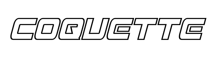 Mission GT-R Hollow Condensed Italic  Free Fonts Download