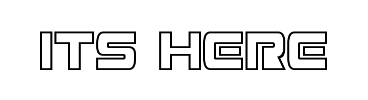 Mission GT-R Hollow Condensed  Free Fonts Download