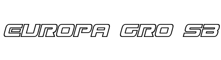 Mission GT-R Hollow Italic  Free Fonts Download