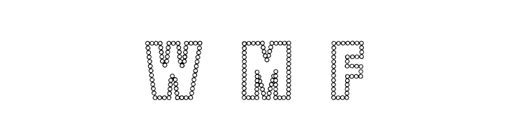 Dot Trail  Free Fonts Download