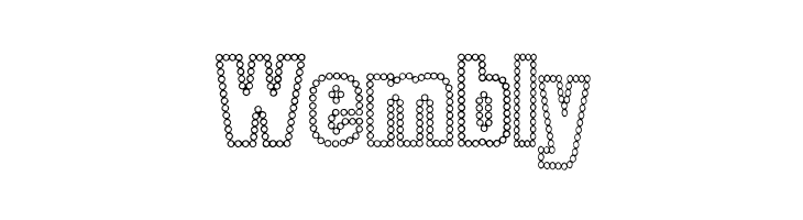 Dot Trail  Free Fonts Download