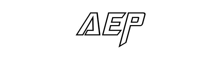 Megatron Hollow Italic  Free Fonts Download