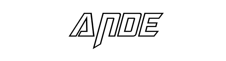 Megatron Hollow Italic  Free Fonts Download