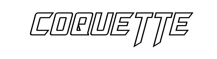 Megatron Hollow Italic  Free Fonts Download