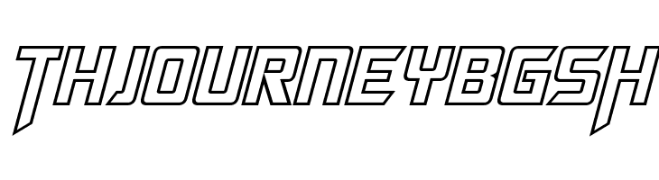 Megatron Hollow Italic  Free Fonts Download