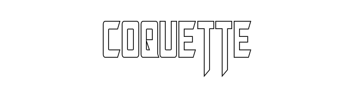 Megatron Condensed Hollow  Free Fonts Download