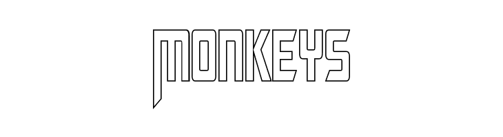 Megatron Condensed Hollow  Free Fonts Download