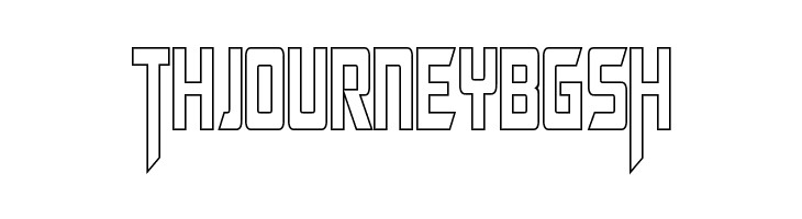 Megatron Condensed Hollow  Free Fonts Download