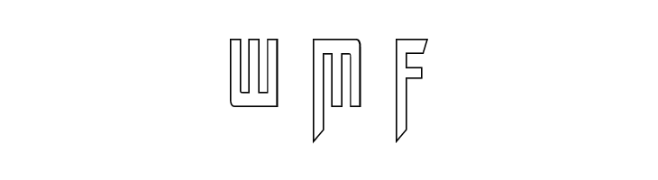 Megatron Condensed Hollow  Free Fonts Download
