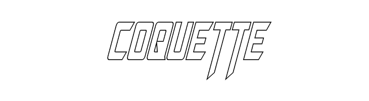 Megatron Condensed Hollow Italic  Free Fonts Download