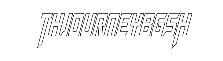 Megatron Condensed Hollow Italic  Free Fonts Download