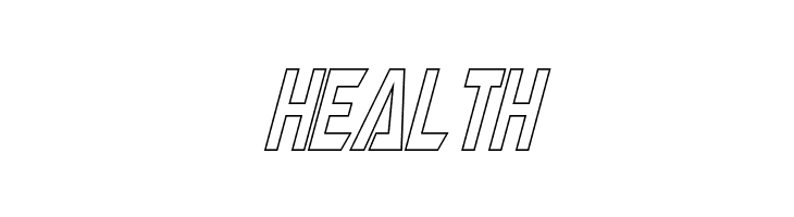 Megatron Condensed Hollow Italic  Free Fonts Download
