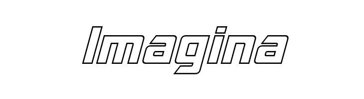 Optimus Hollow Italic  Free Fonts Download