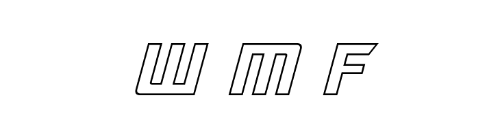 Optimus Hollow Italic  Free Fonts Download