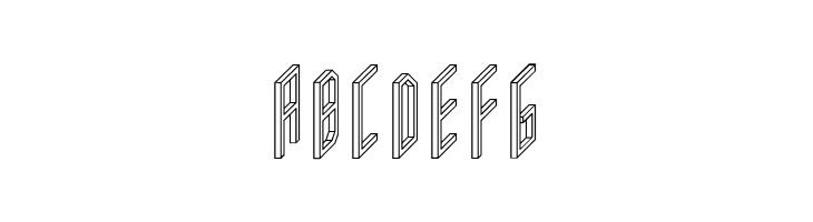 AC Framed Outline  Free Fonts Download