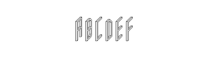 AC Framed Outline  Free Fonts Download