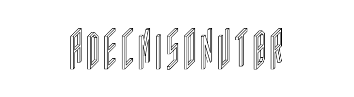 AC Framed Outline  Free Fonts Download