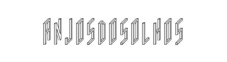 AC Framed Outline  Free Fonts Download