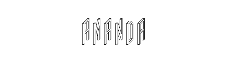 AC Framed Outline  Free Fonts Download