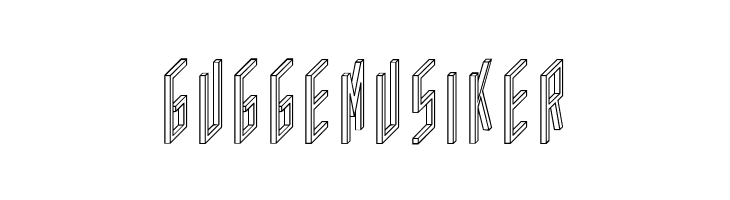 AC Framed Outline  Free Fonts Download