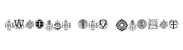 Intellecta Monograms Random Samples Ten   Free Fonts Download