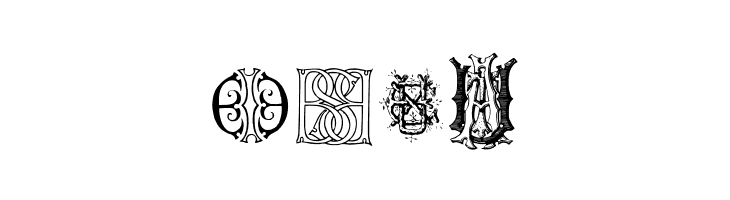 Intellecta Monograms Random Samples Ten   Free Fonts Download