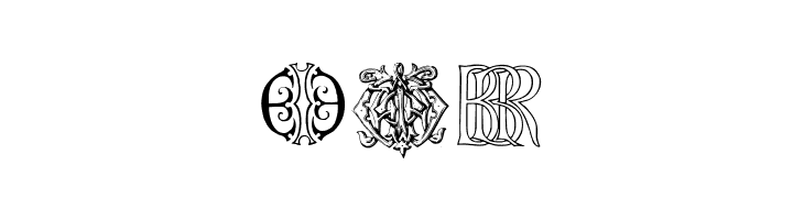 Intellecta Monograms Random Samples Ten   Free Fonts Download