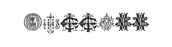 Intellecta Monograms Random Samples Ten   Free Fonts Download