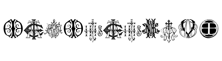 Intellecta Monograms Random Samples Ten   Free Fonts Download