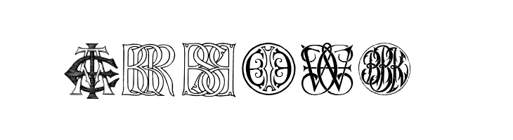 Intellecta Monograms Random Samples Ten   Free Fonts Download