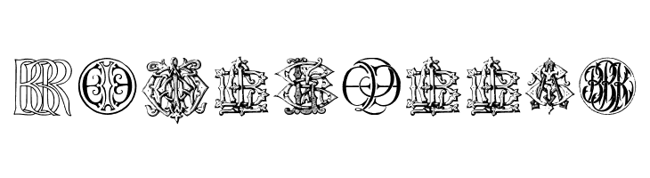 Intellecta Monograms Random Samples Ten   Free Fonts Download