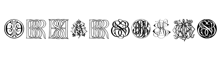 Intellecta Monograms Random Samples Ten   Free Fonts Download