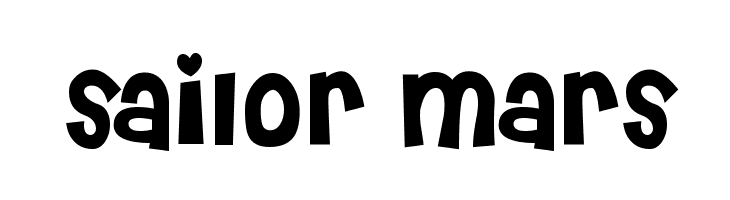 sailor%2Bmars Cheri Font