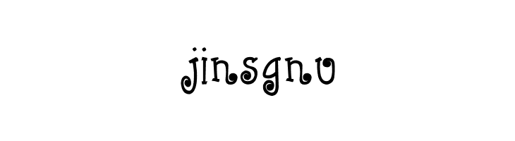 jinsgnu CRU-Kanda-Hand-Written-Bold Font