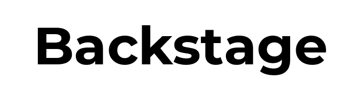 Backstage Montserrat Bold Font