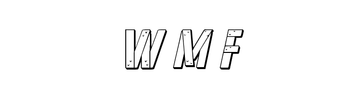 Frank-n-Plank 3D Italic  Free Fonts Download