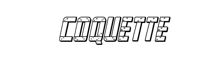 Frank-n-Plank 3D Bold Italic  Free Fonts Download