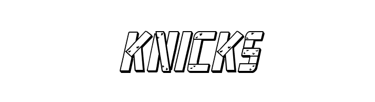 Frank-n-Plank 3D Bold Italic  Free Fonts Download