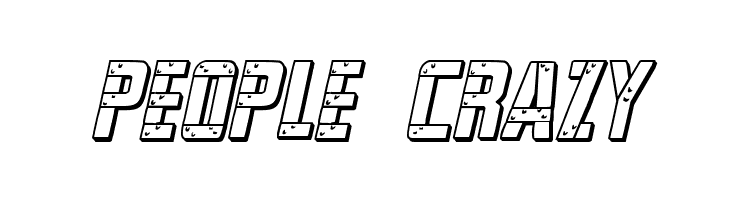 Frank-n-Plank 3D Bold Italic  Free Fonts Download