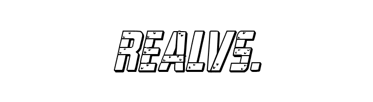 Frank-n-Plank 3D Bold Italic  Free Fonts Download