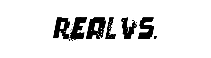 pixel dead Italic  Free Fonts Download