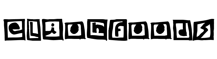 Woodcutter Black Square  Free Fonts Download