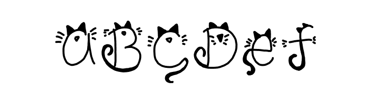 Kitty face  Free Fonts Download