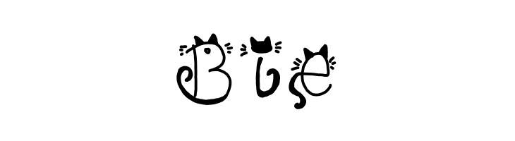 Kitty face  Free Fonts Download