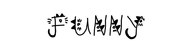 Kitty face  Free Fonts Download